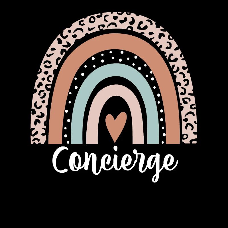 Concierge Regenbogen Leopard Lustiger Concierge