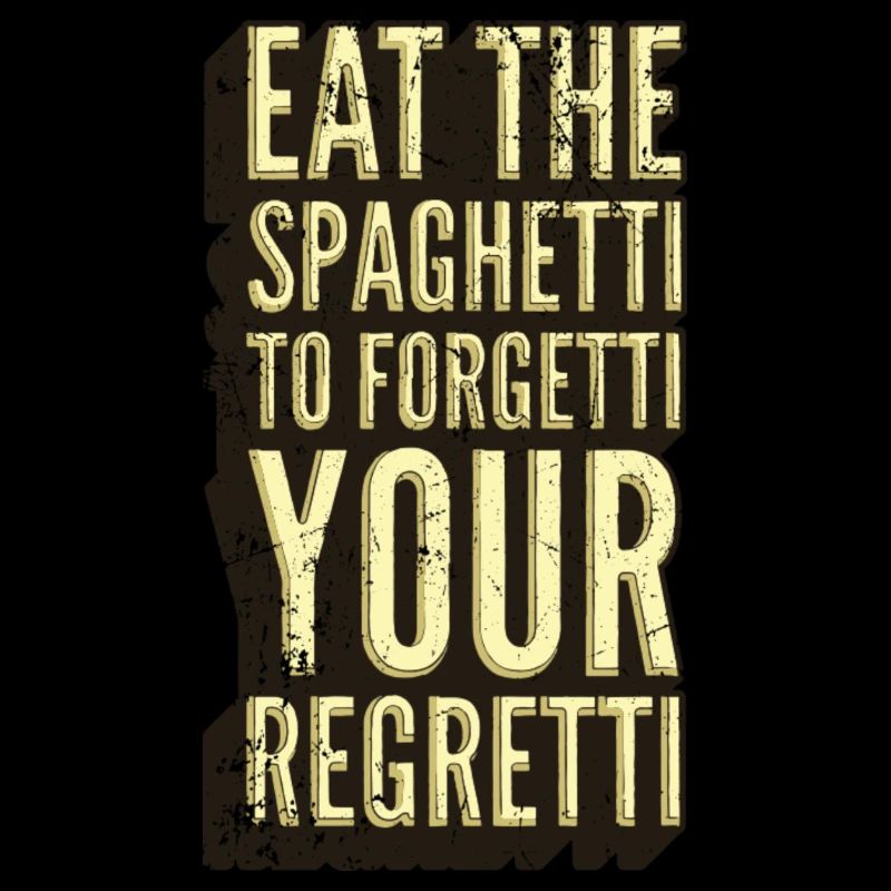 Spaghetti Regret Sarkasmus Grafik