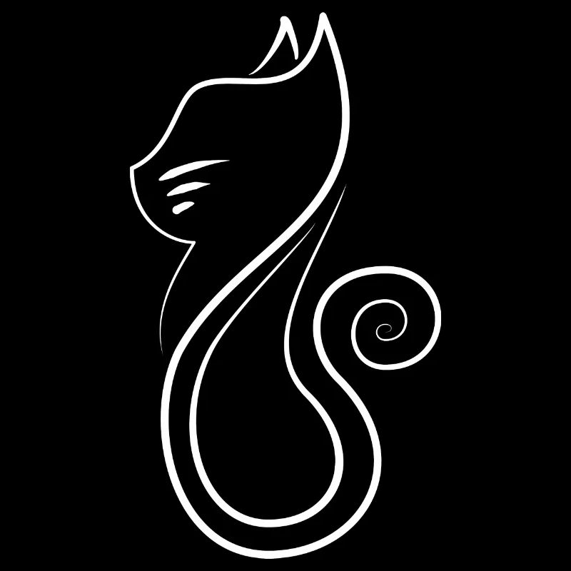 Minimal Cat White