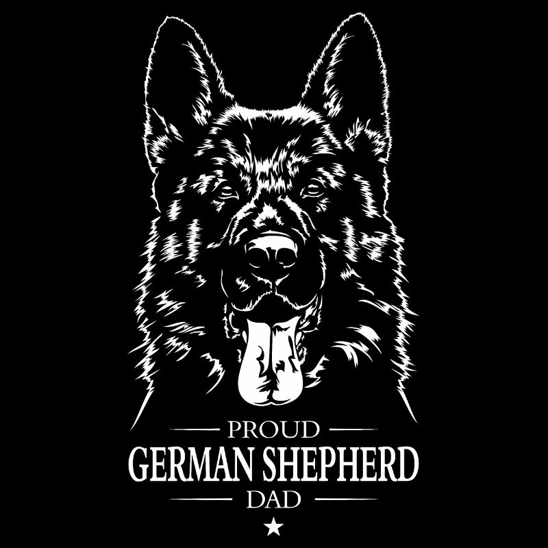 German Shepherd Dad Hunde Hund Wilsigns