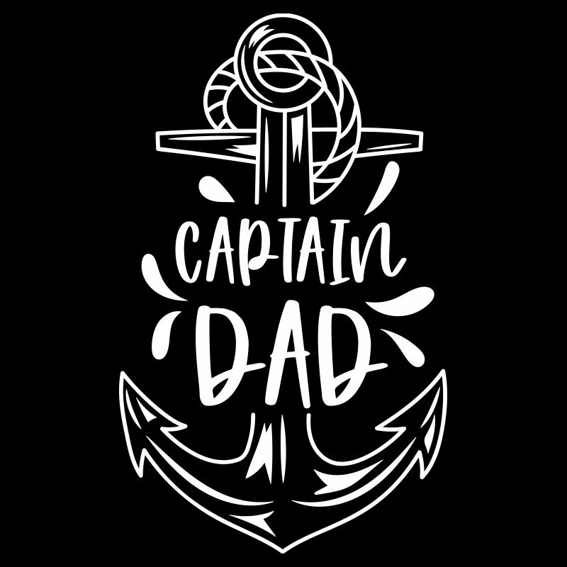 CAPTAIN PAPA DAD VATI BEST FATHER DADDY LOVE MOTIF