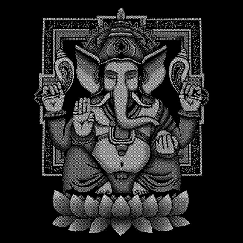 Ganesh White Halftone