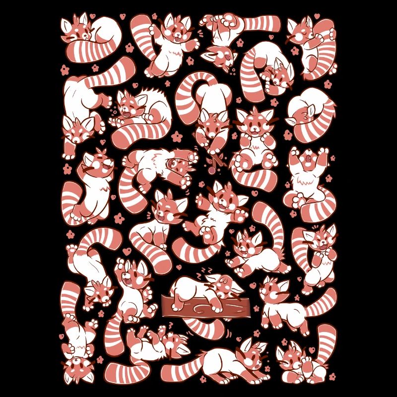 Red Panda Spread All over Pattern