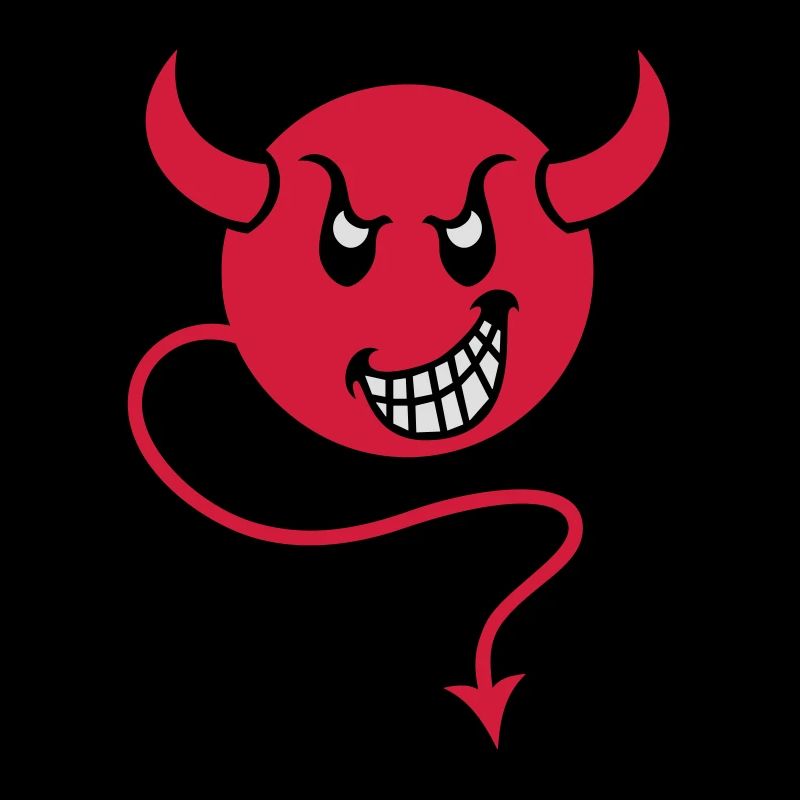 smilie devil red
