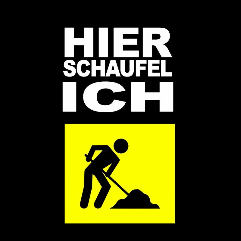 Bauarbeiter Design mit Spruch