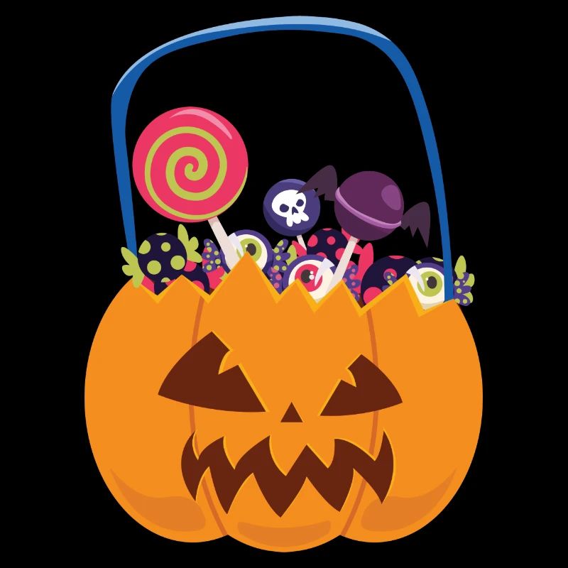 Pumpkin with sweets
