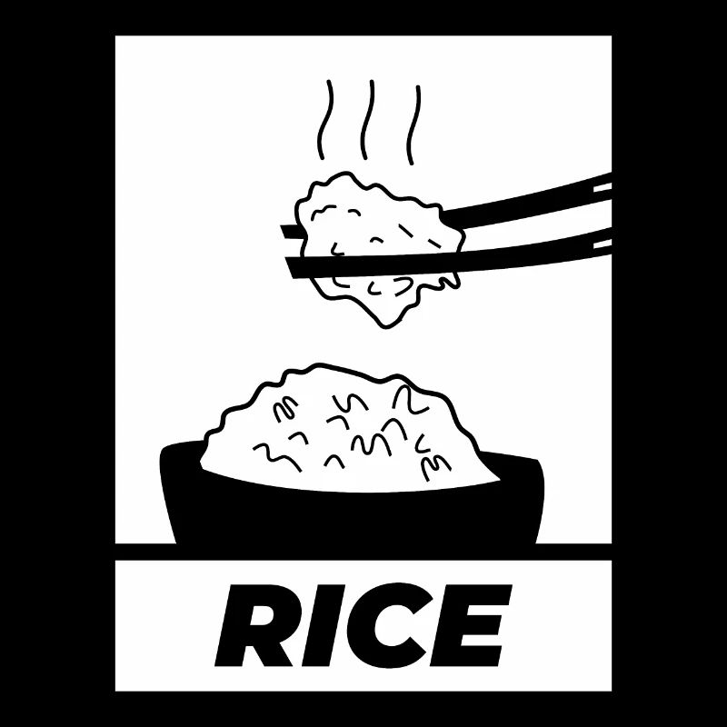 Riz simple noir