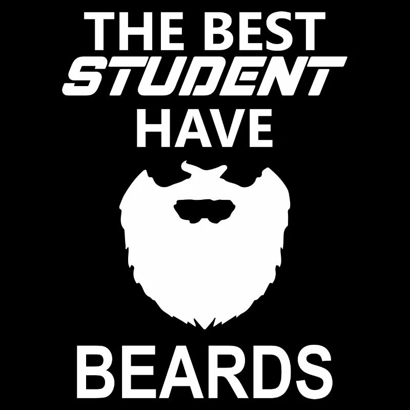 Lustiger Bart Studenten Spruch Geschenk Student