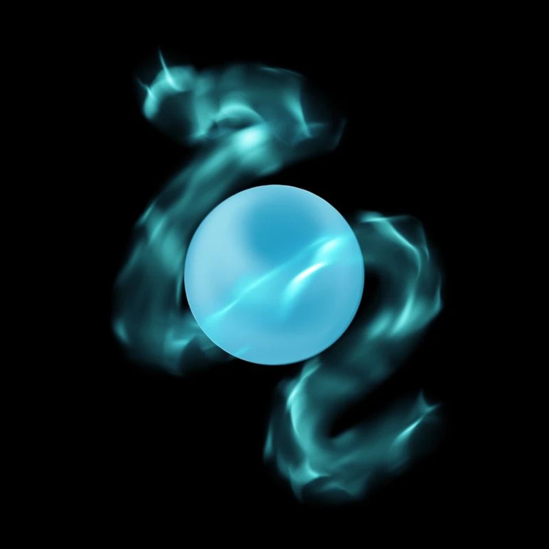 Gaming symbol blue orb