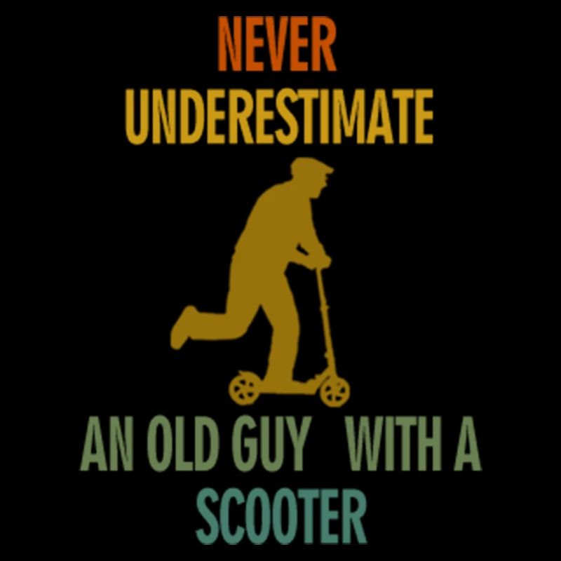 Never underestimate an old guy with a scooter