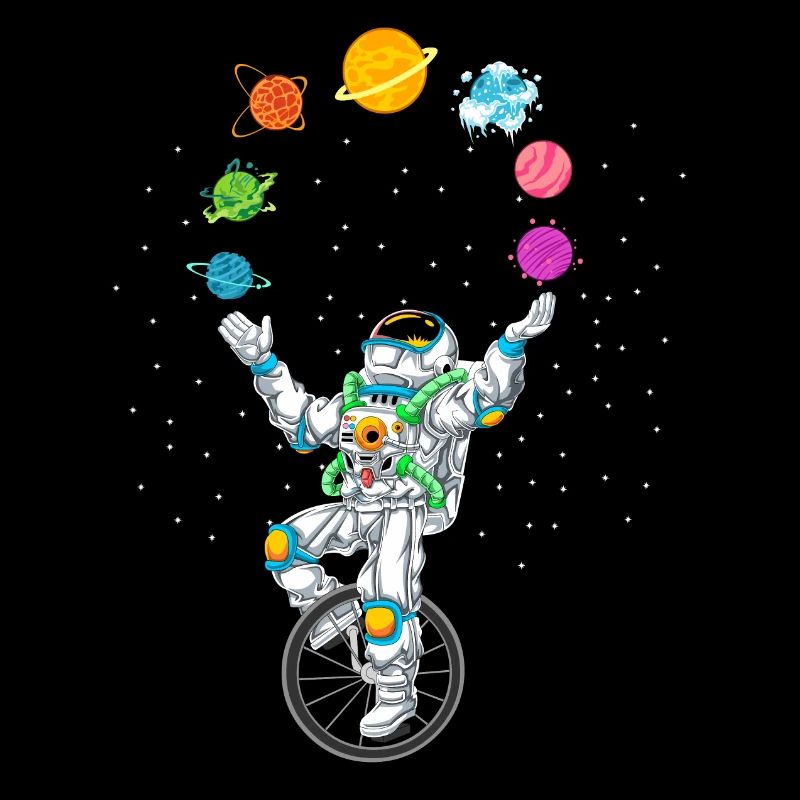 Astronaut jonglieren