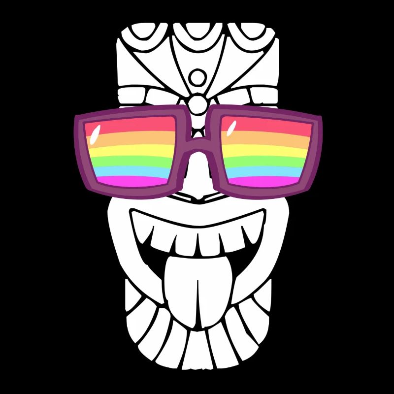 Lunettes de soleil avec drapeau arc-en-ciel