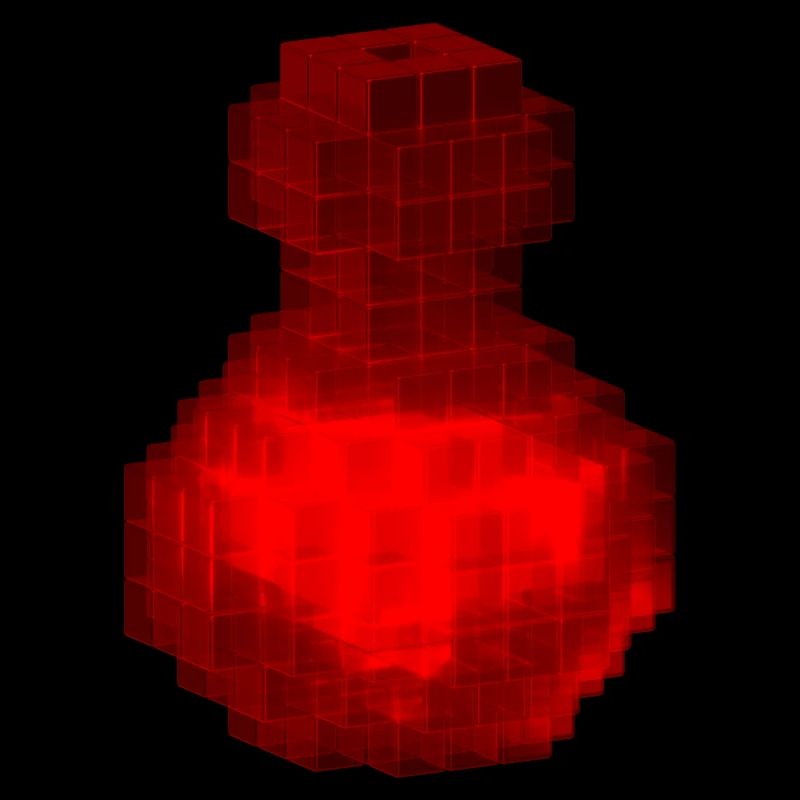 Sorcier magique rouge / Potion de sorcière Cubes d’Halloween
