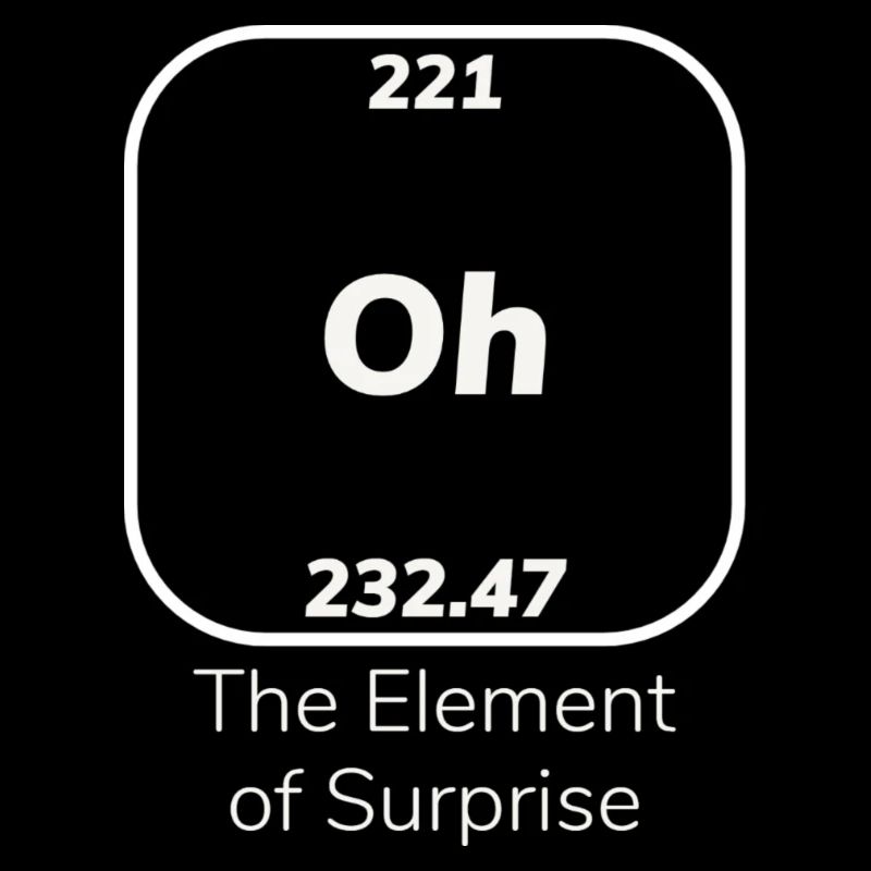 Oh l’élément de surprise