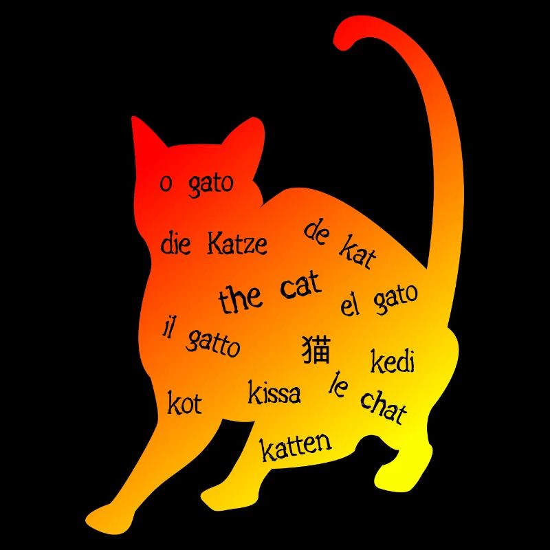 Multilingue 'Cat' - Design créatif