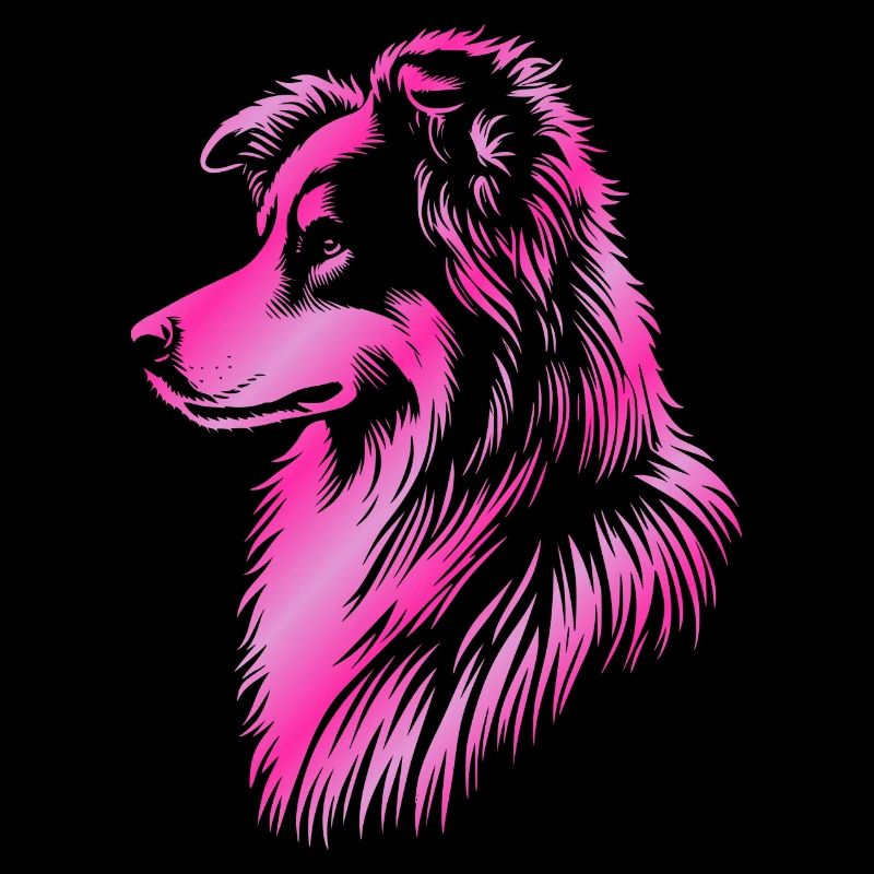 Herding dog pink