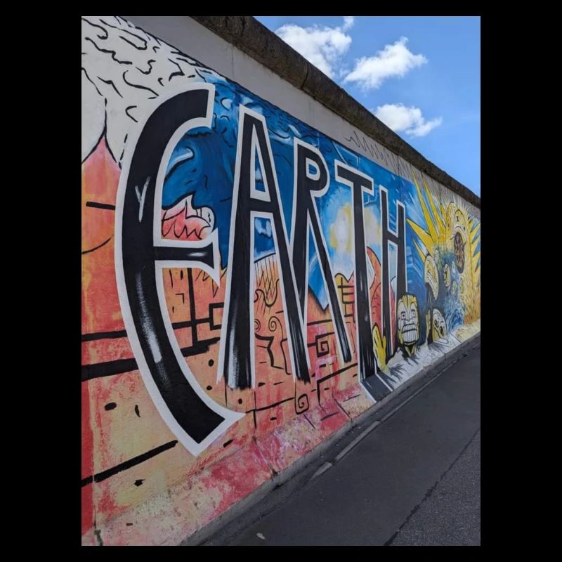 Straßenkunst. Berliner Mauer