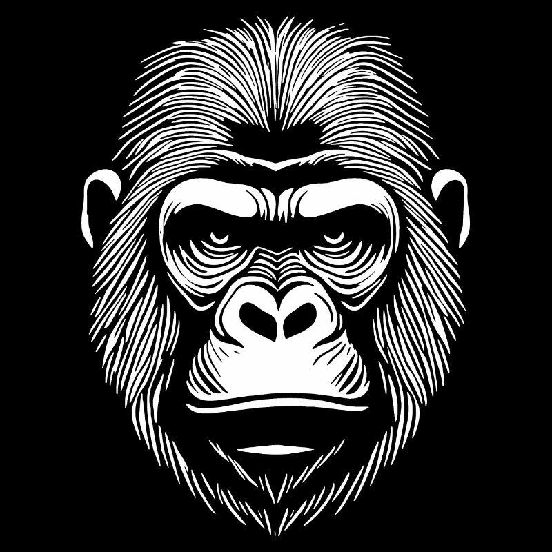 Gorilla Menschen Affe