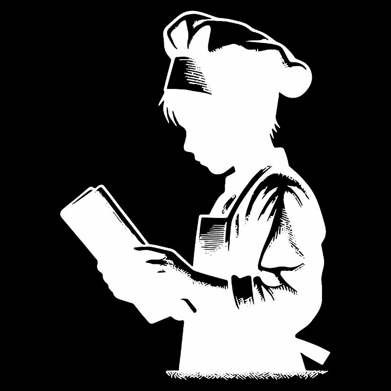 Trainee Baker and Hobby Chef Silhouette Portrait