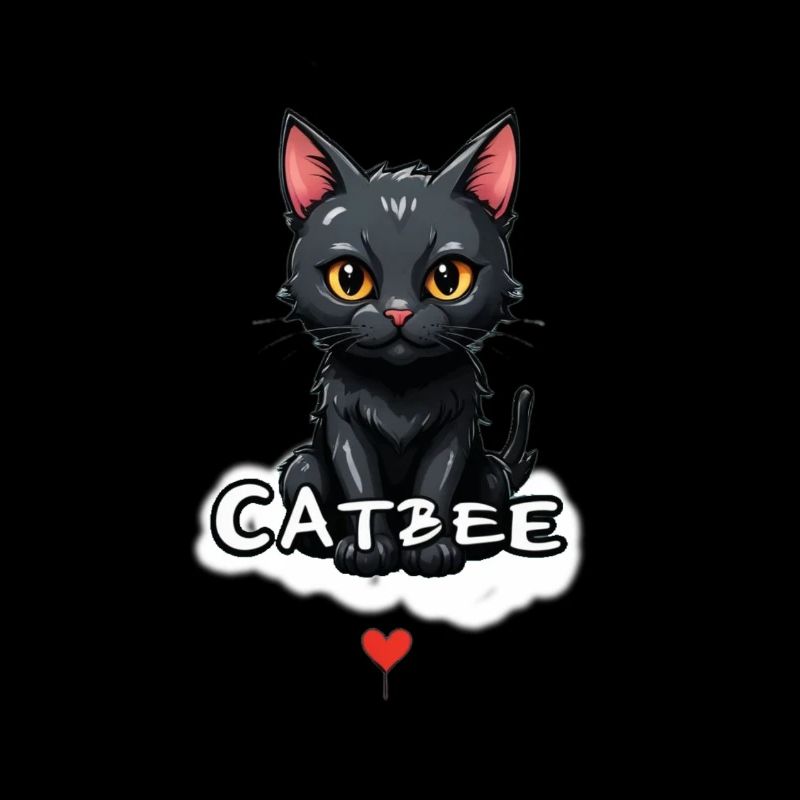 Nuage de cœur de chat Catbee