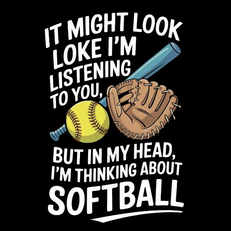 Funny Softball Player Catcher Pitcher Softball