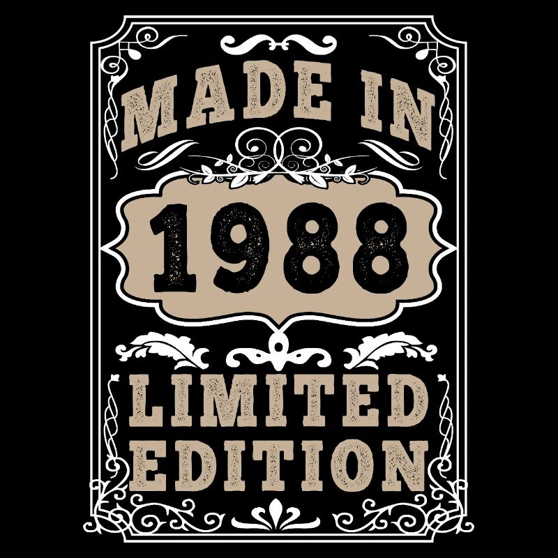 Original 1988 Vintage Vintage Retro Geburtstag