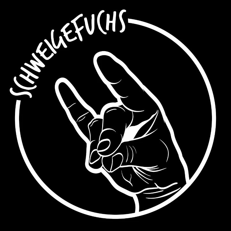 Eine nette Handgeste eines Schweigens Fox TShirt