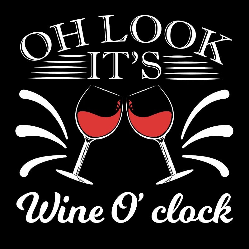 Oh Look It's Wine O'clock Tee For Alcoholic