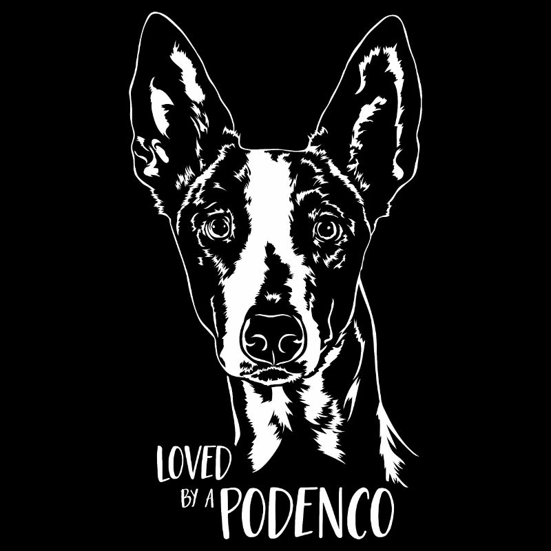 Loved by a Podenco Hunde Hundespruch Wilsigns