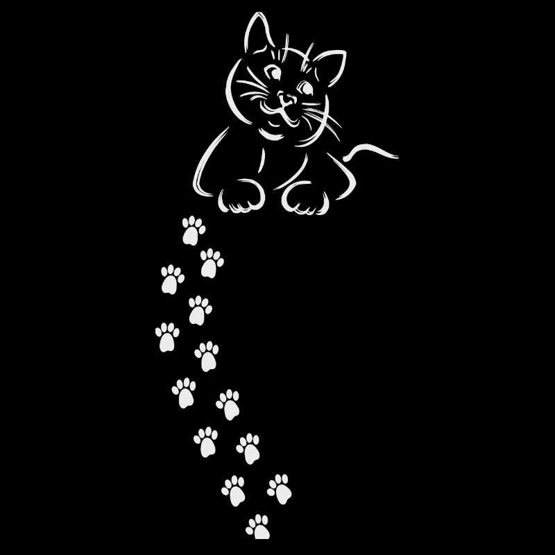 Katze Katze Katze Katze Katze Pfote Abdruck