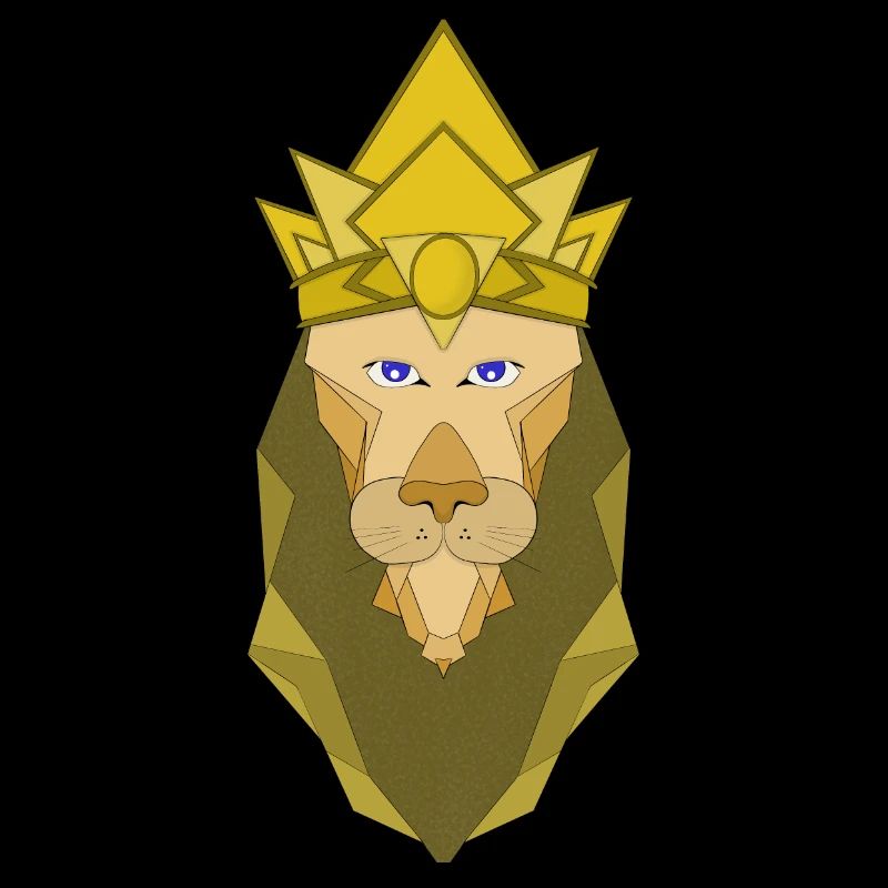 Lion empereur polygonal