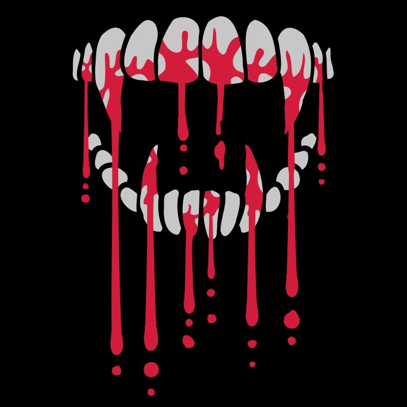 Blood drops vampire