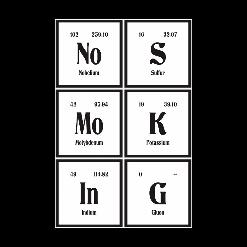 Nichtraucher - Periodensystem der Elemente