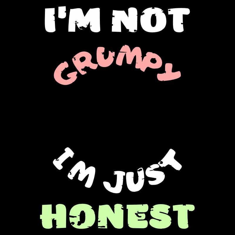 Funny grumpy moody angry honest vector