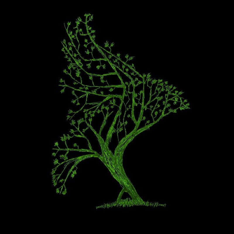 Forme d’oiseau d’arbre