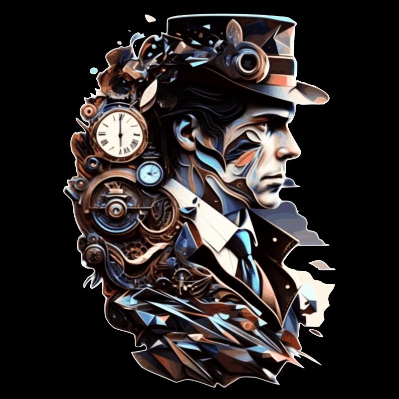 Steampunk und Technik als Vintage Zeitmaschine