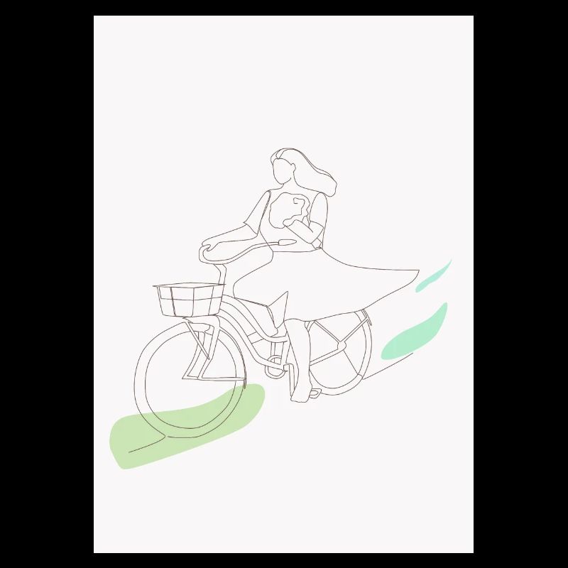 Fille Vélo Amour