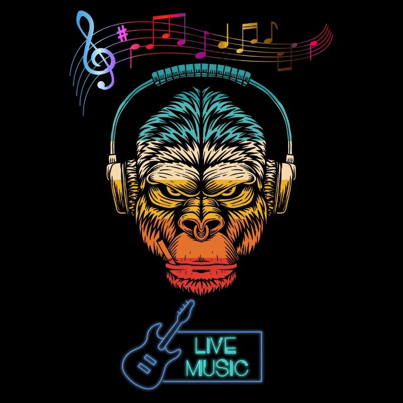 KONG ÉCOUTER DE LA MUSIQUE