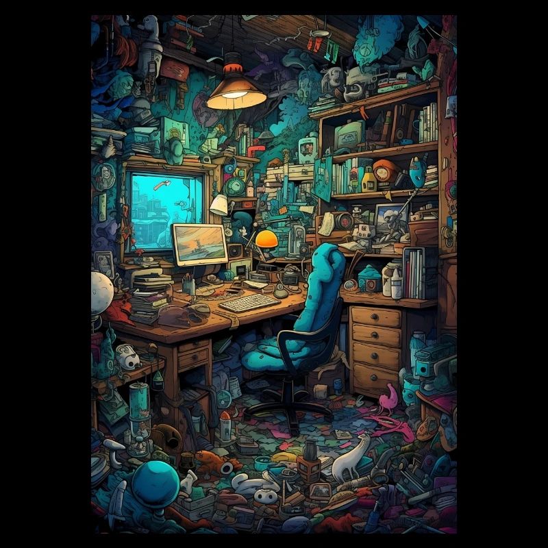 Living space of a computer nerd