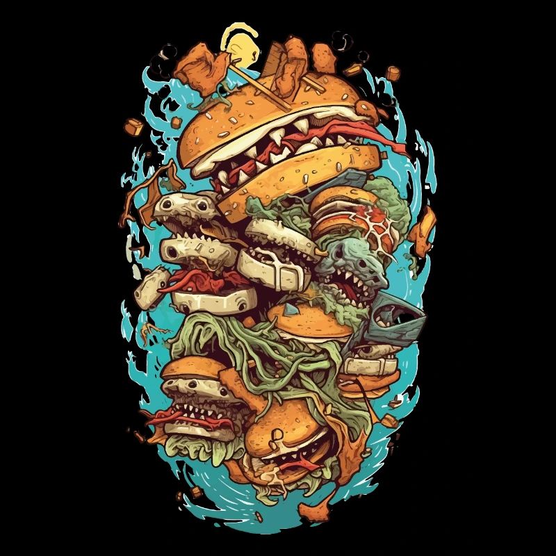 Burger Monster Design
