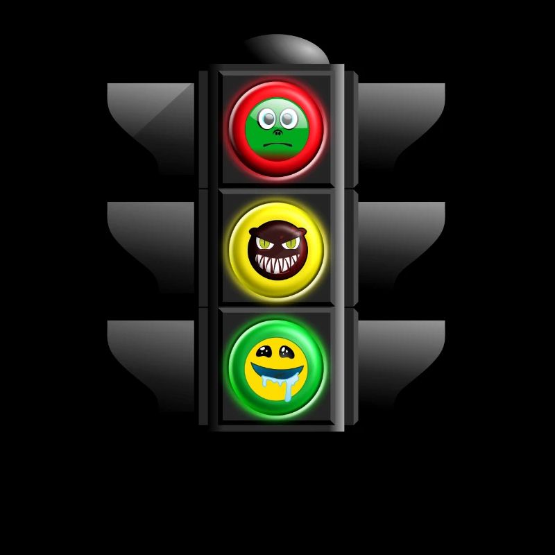 Los Stop Schade Ampel Emojs