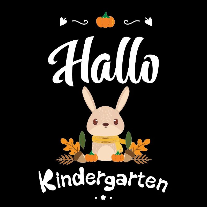 süßes Hasen Design mit Herbstmotiven