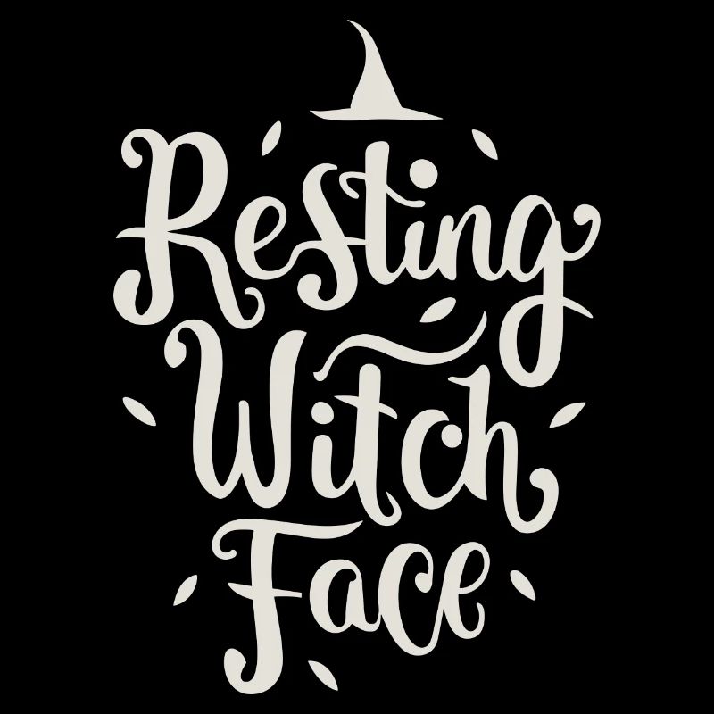 Visage de sorcière au repos