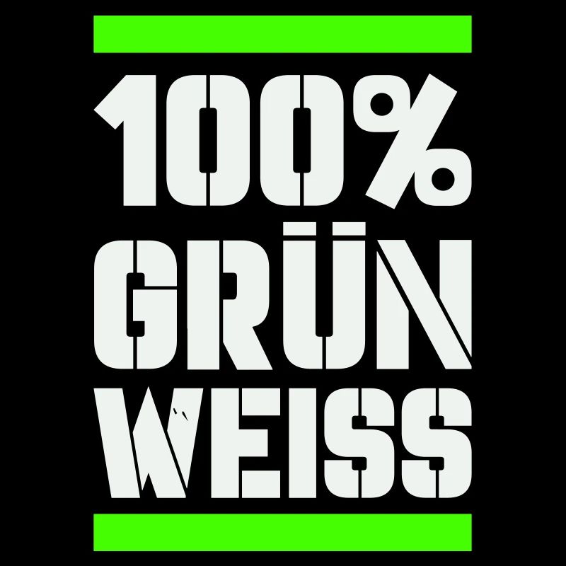 100 green white