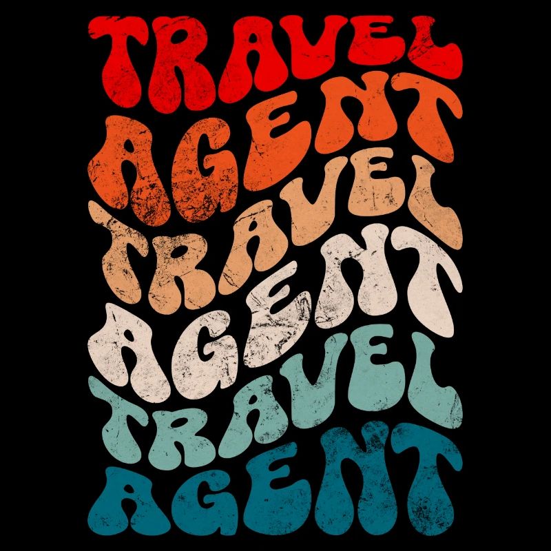 Agent de voyage rétro