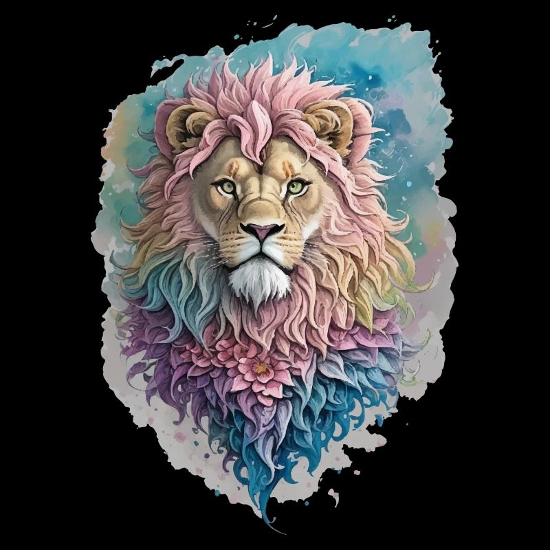 Aquarelle Lion