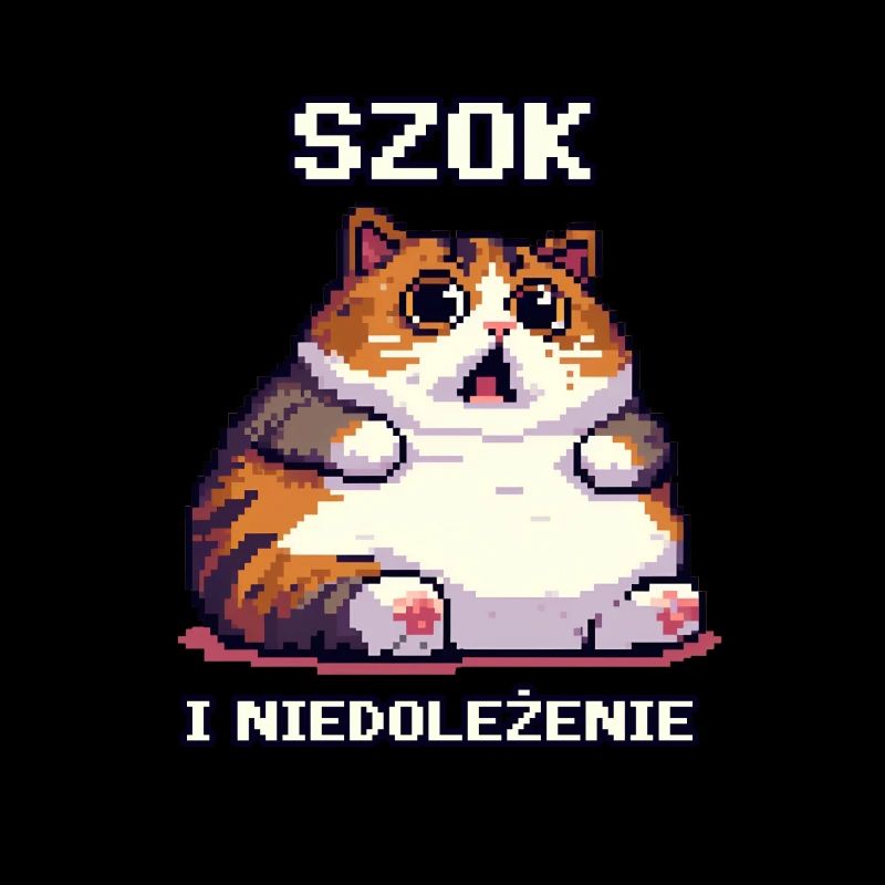 Gros chat choqué et incrédulité