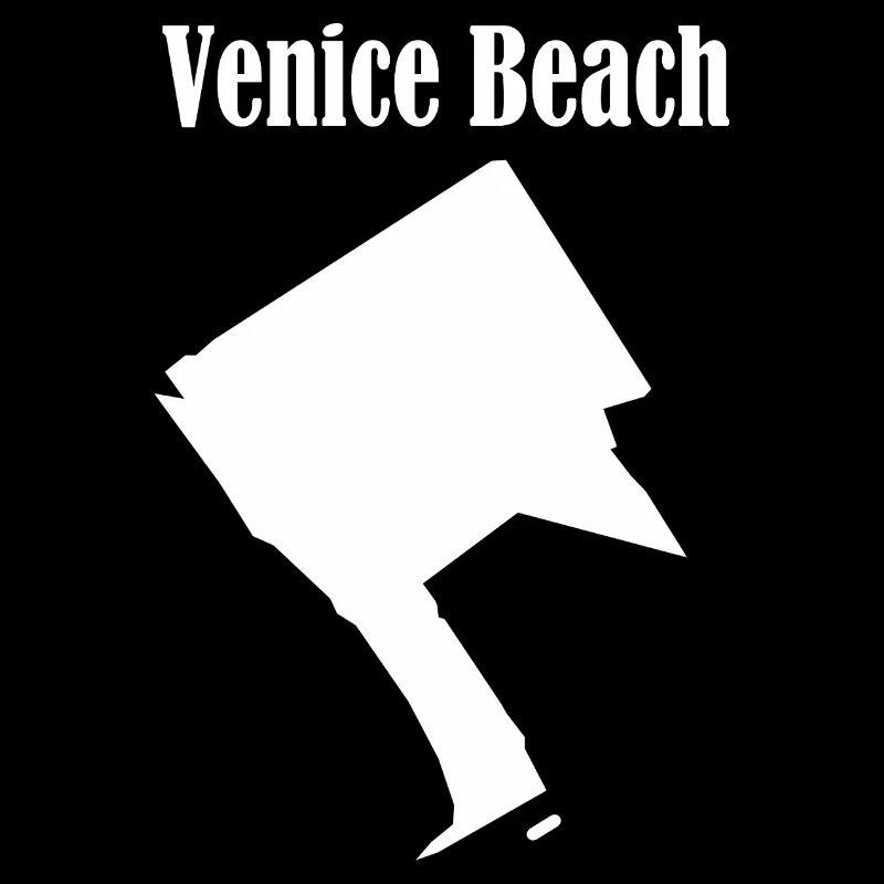 Venice Beach L.A. blanc