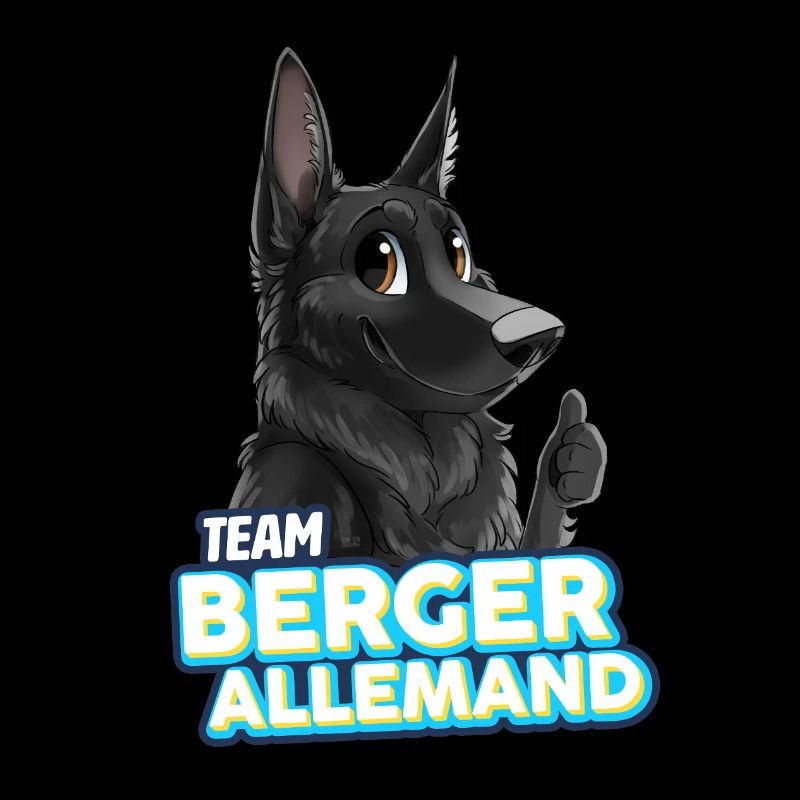 TEAM Deutscher Schäferhund - Schwarz
