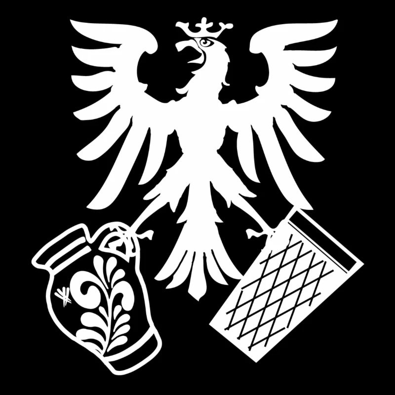 Adler Bembel Gerippte weiss